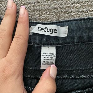 High waisted black/grey jeans